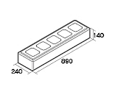 組積用コンクリートブロック「オオヤ ナイン」洋門柱